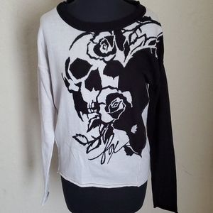 Fox knitted skull sweater Medium